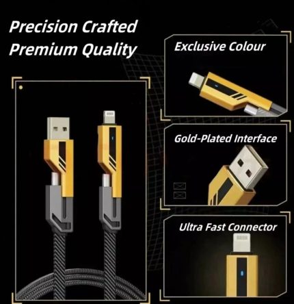 4 in 1 Multi USB PD Charger Charging Cable (8)