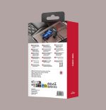 55W Car Charger with Dual Retractable Cables, (2)