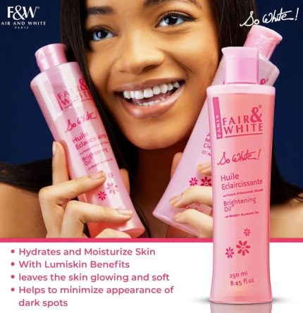 FAIR & WHITE (F&W) So White Body Oil 250ml _ 8.45fl.oz (4)