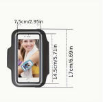 Outdoor Sports Phone Holder Adjustable 5.5-Inch Arm Strap for Gym Cycling & Running Compatible with Samsung & iPhone Devices - Image 5