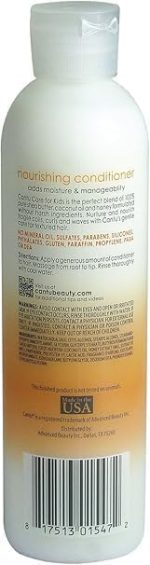 Cantu Care For Kids Nourishing Conditioner 237ml | Hydrating Conditioner for Curly, Coily & Wavy Hair | Moisturizes & Softens Children's Hair - Image 4