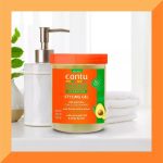 Cantu Avocado Hydrating Styling Gel 18.5oz (524g) – Moisturizing Hold for Curly, Coily & Wavy Hair – Frizz Control & Shine Enhancement - Image 5