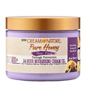 Creme of Nature Pure Honey Hair Food Nourishing Cream Oil 4.7oz