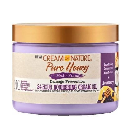 Creme of Nature Pure Honey Hair Food Nourishing Cream Oil 4.7oz