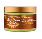 Creme Of Nature Smoothing & Frizz Control Curl Defining Cream 326g | Moisturizing Curl Enhancer for Defined, Soft & Frizz-Free Natural Curls