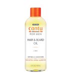 Cantu For Men Hair & Beard Oil 3.4 fl oz (100ml) with Shea Butter – Moisturizing Beard Oil for Soft, Healthy Hair & Beard Care