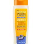Cantu Flaxseed Smoothing Shampoo 13.5oz (400ml) – Anti-Frizz Moisturizing Shampoo for Curly, Coily & Wavy Hair – Sulfate Free Hair Cleanser