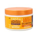 Cantu Grapeseed Strengthening Treatment Masque 12oz | Deep Conditioning Hair Mask for Dry, Damaged & Weak Hair | Nourishing Grapeseed Formula