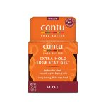 Cantu Shea Butter Natural Hair Edge Stay Gel 64g (2.25oz) – Strong Hold Edge Control for Smooth & Frizz-Free Baby Hairs