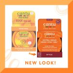 Cantu Shea Butter Natural Hair Edge Stay Gel 64g (2.25oz) – Strong Hold Edge Control for Smooth & Frizz-Free Baby Hairs - Image 4