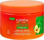 Cantu Avocado Curling Cream 340g (12oz) – Moisturizing Curl Defining Cream for Natural Curls, Coils & Waves – Frizz Control & Soft Hold