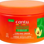 Cantu Avocado Curling Cream 340g (12oz) – Moisturizing Curl Defining Cream for Natural Curls, Coils & Waves – Frizz Control & Soft Hold