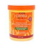 Cantu Shea Butter Flaxseed & Olive Oil Braiding Styling Gel 18.25oz | Strong Hold Braid Gel for Twists, Braids & Protective Styles