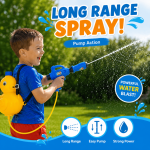 Kids Duck Backpack Water Gun Pump Action