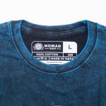 Nomad Sari Stonewashed Cotton T-Shirt - Stay Wild Moon Child - Blue - Large - Image 3