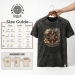 Nomad Sari Stonewashed Cotton T-Shirt - Stay Wild Moon Child - Blue - Small - Image 4