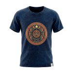 Nomad Sari Stonewashed Cotton T-Shirt - Stay Wild Moon Child - Blue - Small - Image 6