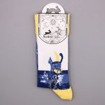 Hop Hare Bamboo Socks S/M - Midnight Cat - Image 6