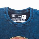 Nomad Sari Stonewashed Cotton T-Shirt - Stay Wild Moon Child - Blue - Small - Image 5