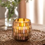 Medium Glass Jar Candles - Amber Mosaic - Image 5