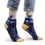 Hop Hare Bamboo Socks S/M - Midnight Cat - Image 5