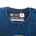 Nomad Sari Stonewashed Cotton T-Shirt - Stay Wild Moon Child - Blue - Medium - Image 7