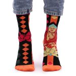 Hop Hare Bamboo Socks S/M - Pink Buddha & Lotus  - Image 5