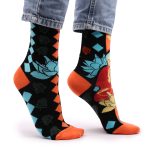 Hop Hare Bamboo Socks S/M - Blue Buddha & Lotus  - Image 6