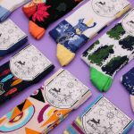 Hop Hare Bamboo Socks S/M - Blue Buddha & Lotus  - Image 7