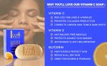 Exclusive Exfoliating Soap with Vitamin C 200g | Premium Face & Body Resurfacing Bar | Brightening, Polishing & Deep Cleansing Cellular Renewal Soap - Image 3