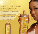 Gold 1 Exfoliating Shower Gel Scrub 940ml | Premium Deep Cleansing Body Wash with Micro-Scrubbers for Radiant, Polished & Glowing Skin - Image 4