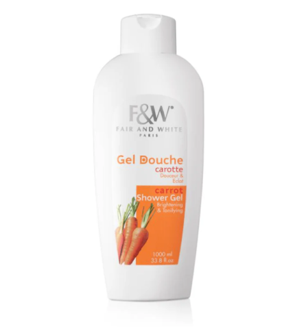 Original Carrot Brightening Shower Gel 1000ml (1 Litre) | Vitamin-Rich Hydrating Body Wash with Carrot Oil for Radiant, Soft & Even-Toned Skin | Super Value Size