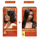 Creme of Nature Exotic Shine Color with Argan Oil from Morocco - 3.0 Soft Black | Permanent Hair Color Kit for Intense Moisture & Brilliant Shine - Image 2
