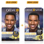 Creme of Nature Moisture-Rich Liquid Hair Color with Shea Butter Conditioner - Natural Black | Permanent Hair Color Kit for Deep Hydration & Radiant Shine - Image 2