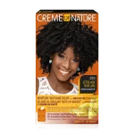 Creme of Nature Moisture-Rich Hair Color with Shea Butter Conditioner - C10 Jet Black | Permanent Hair Color Kit for Deep Shine & Full Gray Coverage
