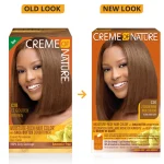 Creme of Nature Moisture-Rich Hair Color with Shea Butter Conditioner - C20 Light Golden Brown | Permanent Hair Color Kit for Luminous Shine & Full Gray Coverage - Image 2
