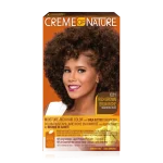 Creme of Nature Moisture-Rich Hair Color with Shea Butter Conditioner - C21 Rich Brown | Permanent Hair Color Kit for Radiant Shine & Full Gray Coverage