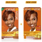 Creme of Nature Moisture-Rich Hair Color with Shea Butter Conditioner - C32 Spiced Red | Permanent Hair Color Kit for Radiant Shine & Full Gray Coverage - Image 2
