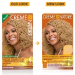 Creme of Nature Moisture-Rich Hair Color with Shea Butter Conditioner - C43 Lightest Blonde | Permanent Hair Color Kit for Radiant Shine & Full Gray Coverage - Image 2