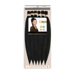Smart Braid Pre-Stretched 6X Pack 16'' Inch 1 Jet Black