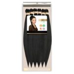 Smart Braid Pre-Stretched 6X Pack 16'' Inch 1B Natural Black