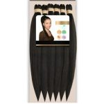 Smart Braid Pre-Stretched 6X Pack 16'' Inch 2 Dark Brown